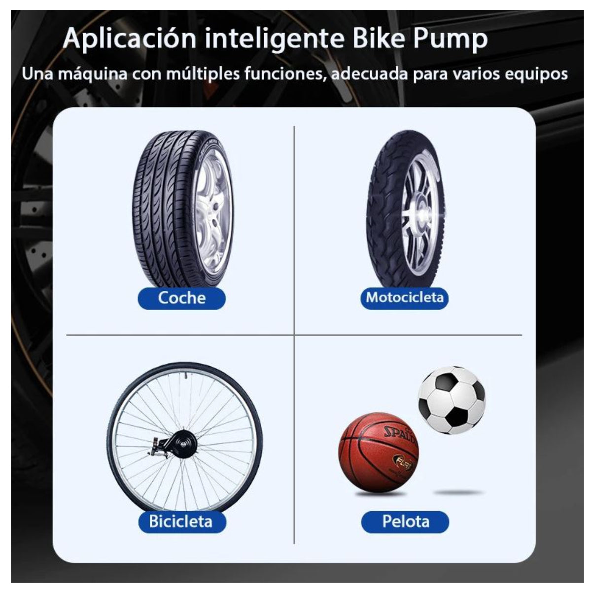 Compresor Inflador Llantas Recargable