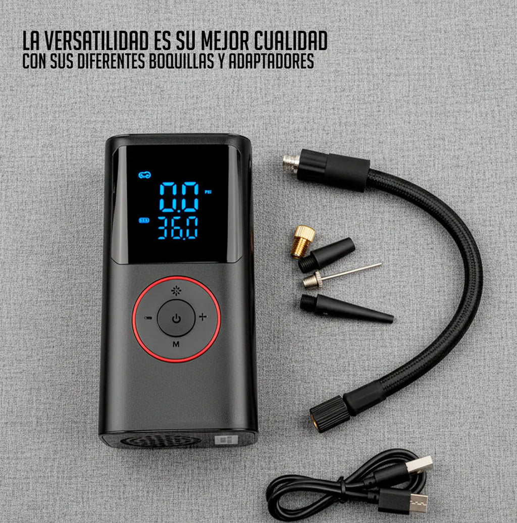 Inflador Eléctrico Portátil Para Carro