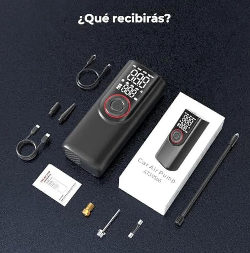 Inflador Eléctrico Portátil Para Carro